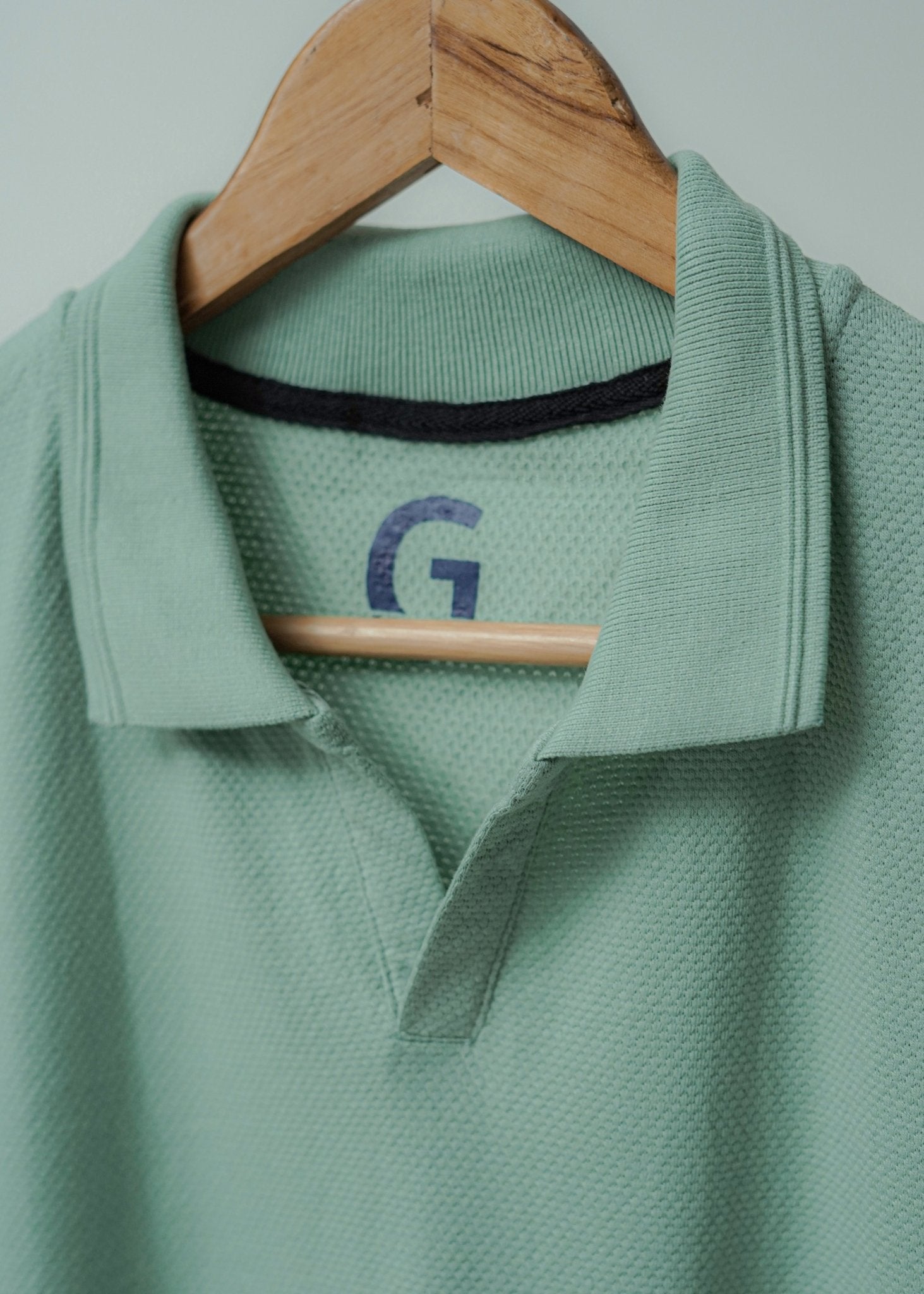 GREEN POLO - Popcorn Polo ShirtGarderobe Clothing