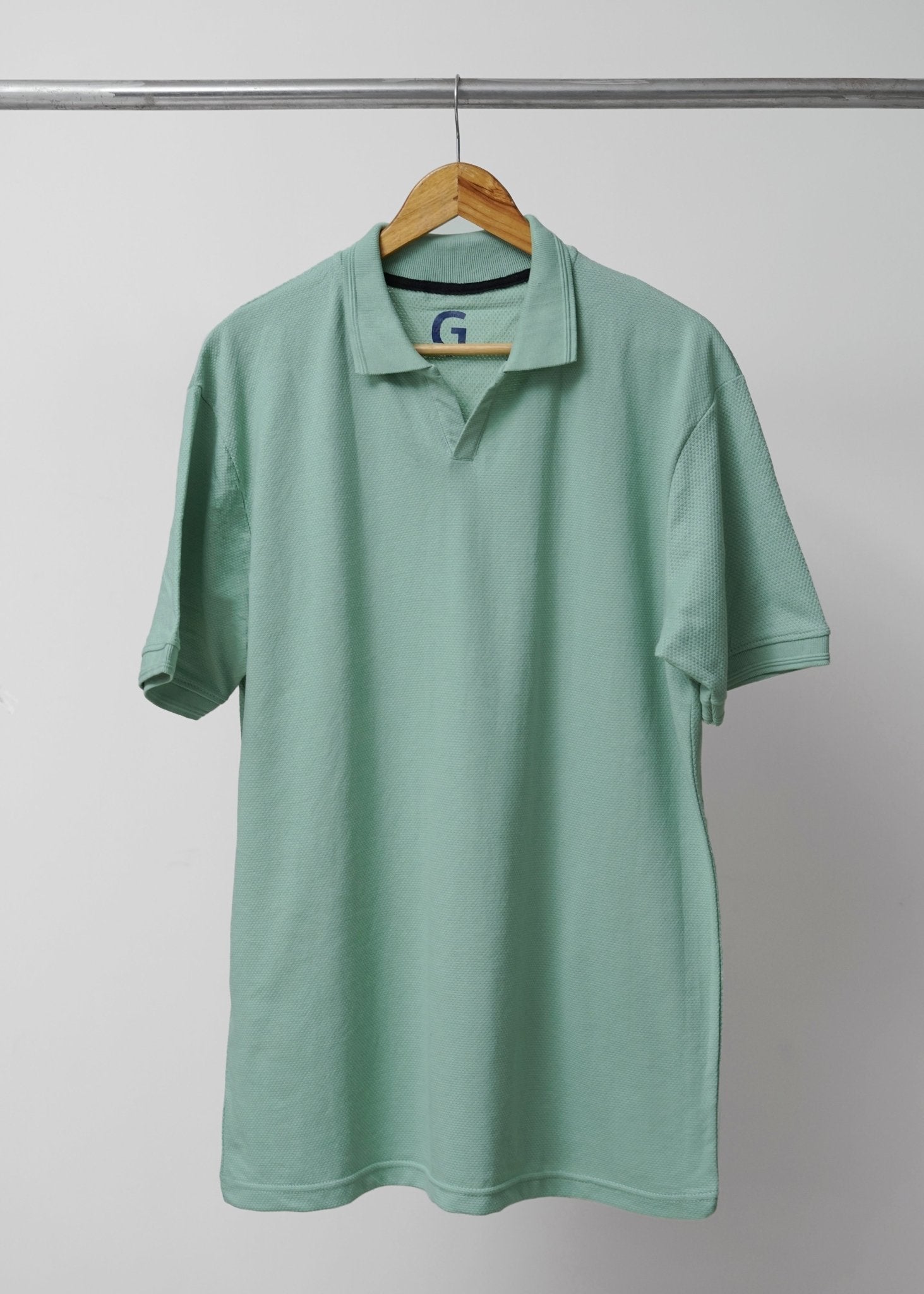 GREEN POLO - Popcorn Polo ShirtGarderobe Clothing