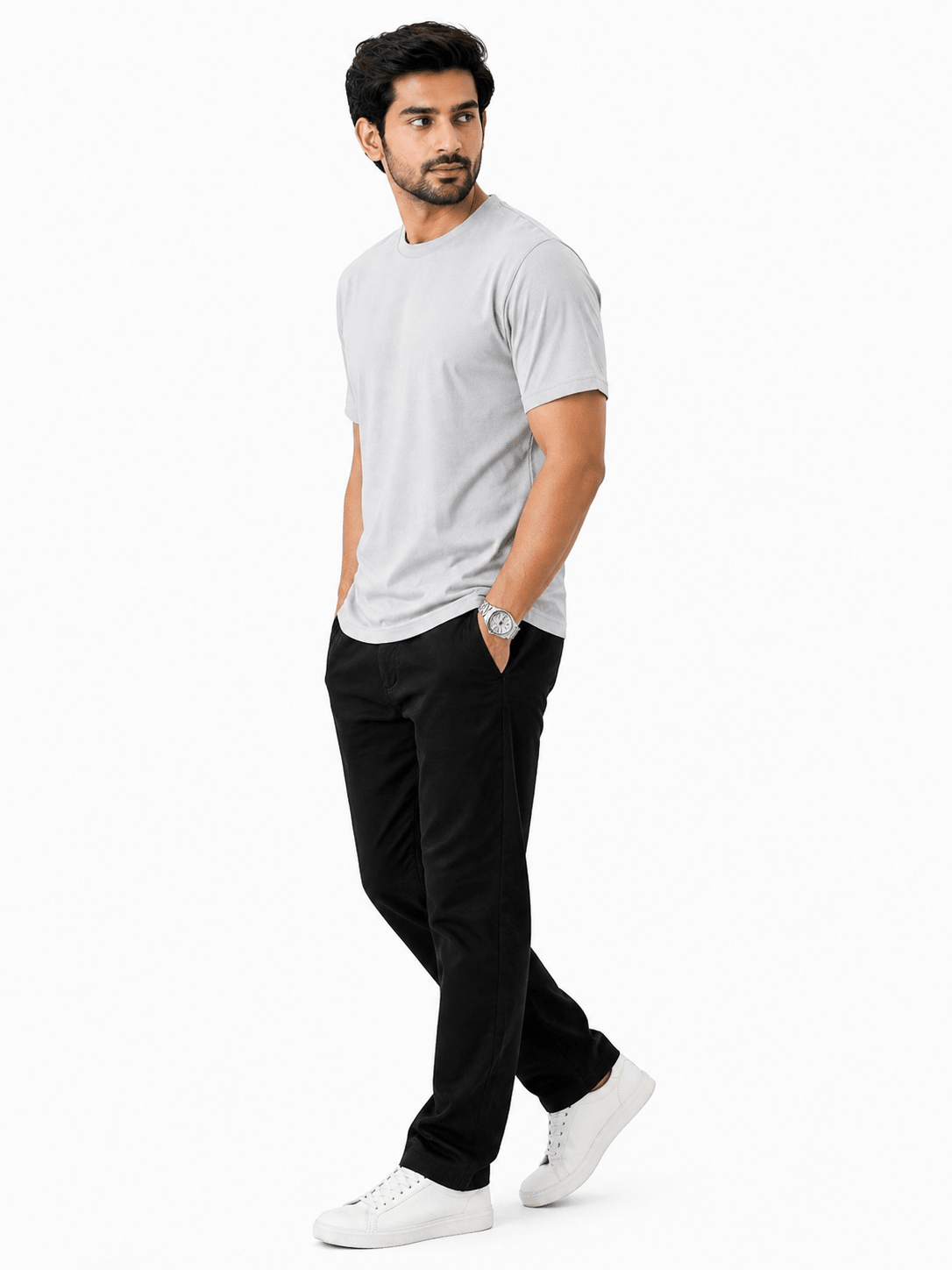 Grey Light - Cotton TeeshirtGarderobe Clothing