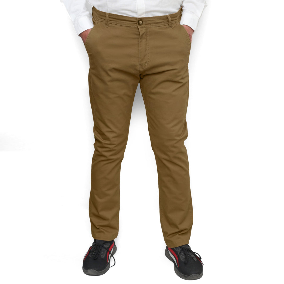 Khaki Cotton Pant - Straight FitPantGarderobe Clothing