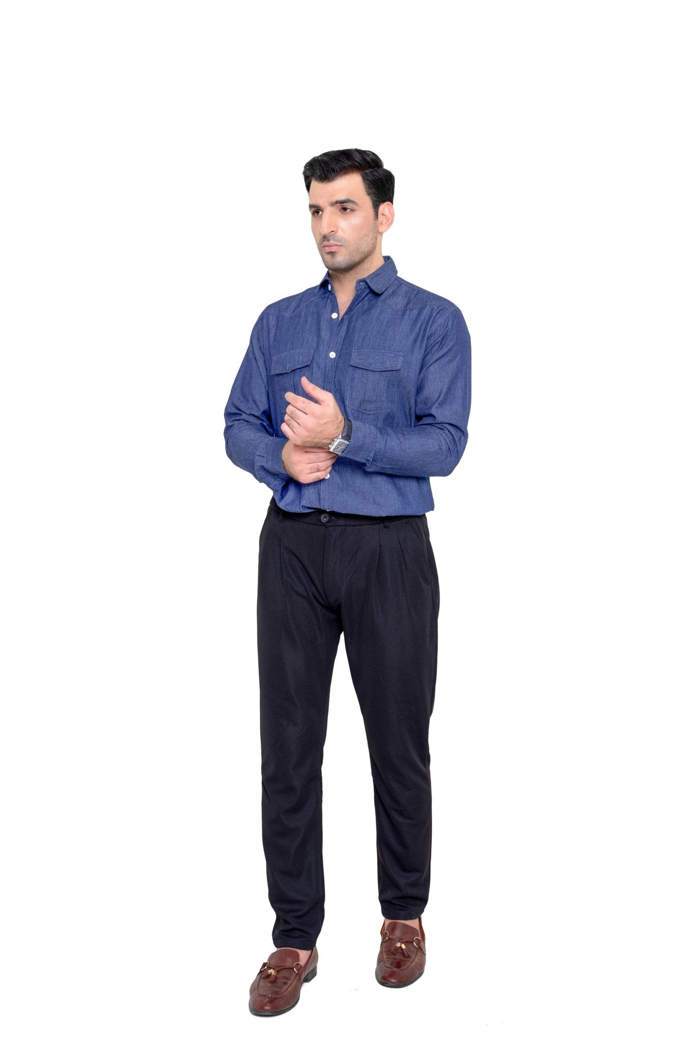 Light Blue Denim ShirtshirtGarderobe Clothing