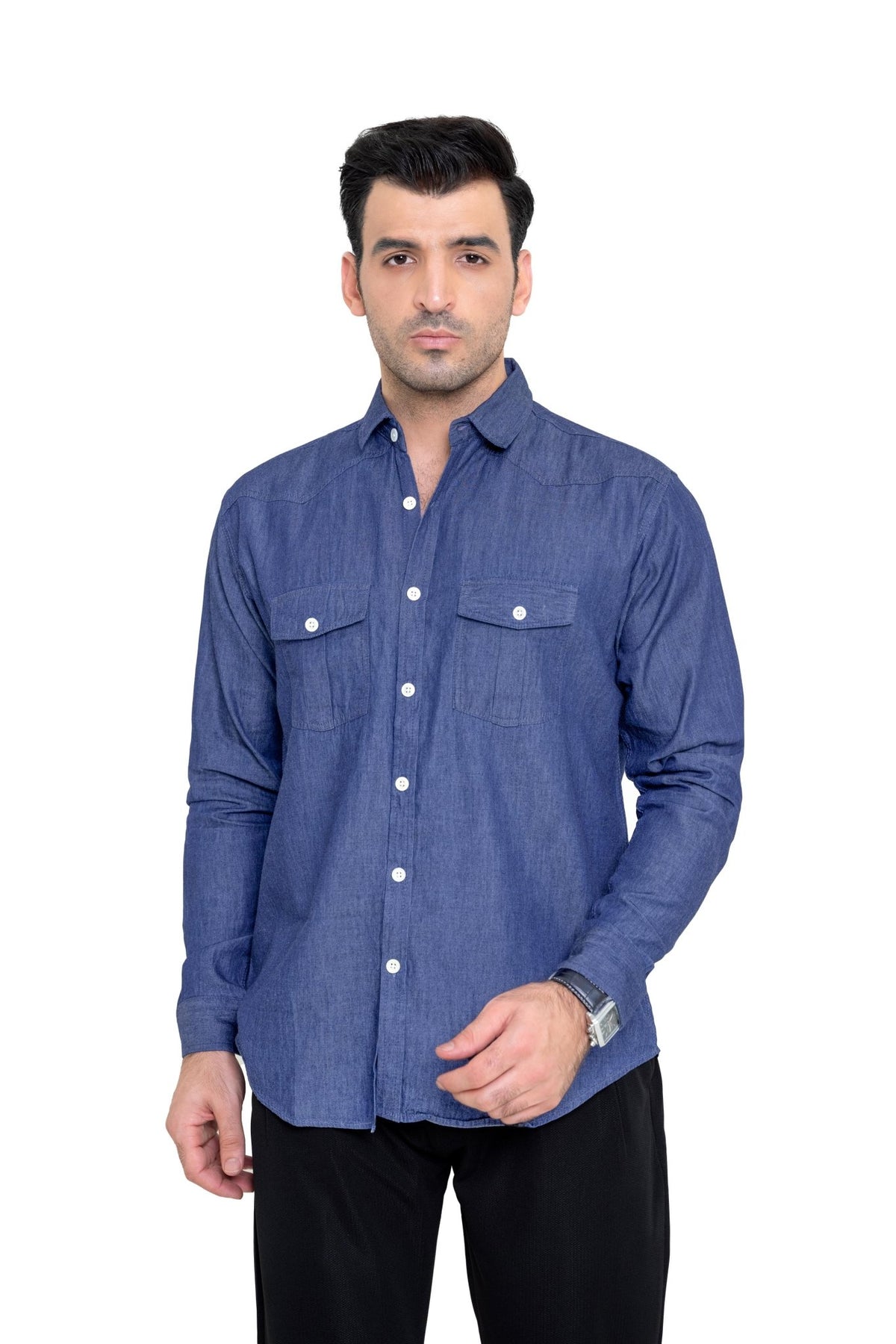 Light Blue Denim ShirtshirtGarderobe Clothing
