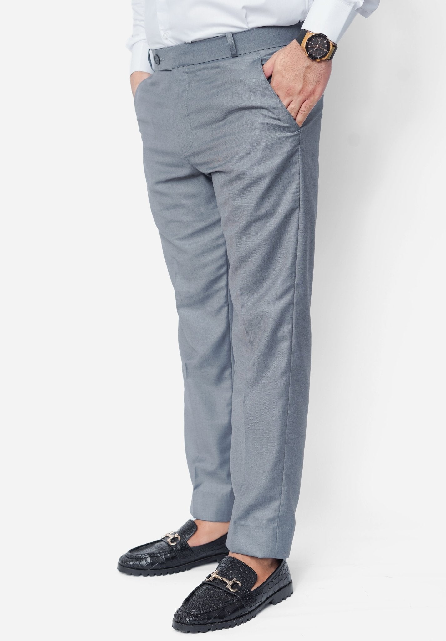 Light Grey Formal Dress PantFormal PantsGarderobe Clothing