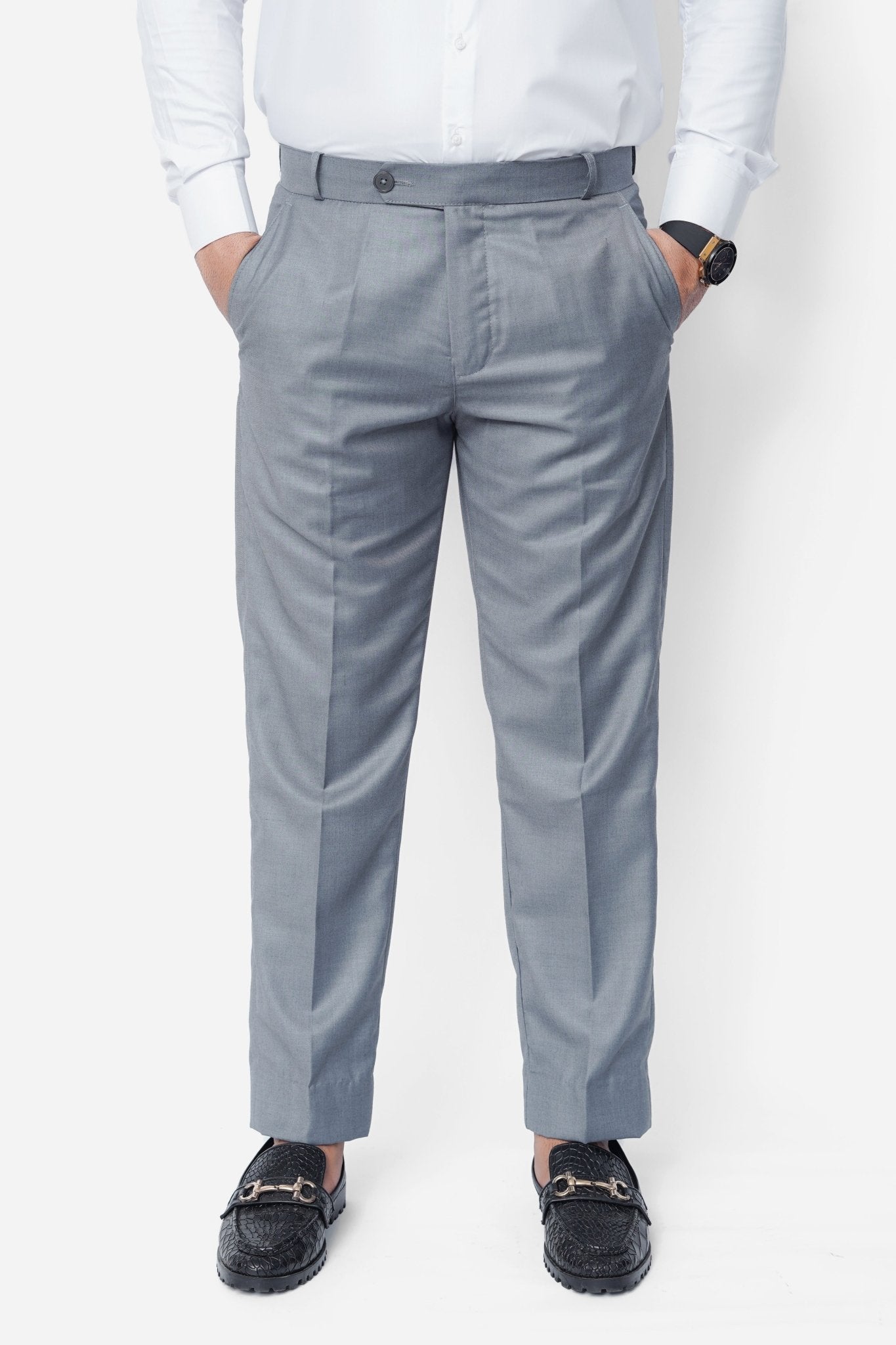 Light Grey Formal Dress PantFormal PantsGarderobe Clothing