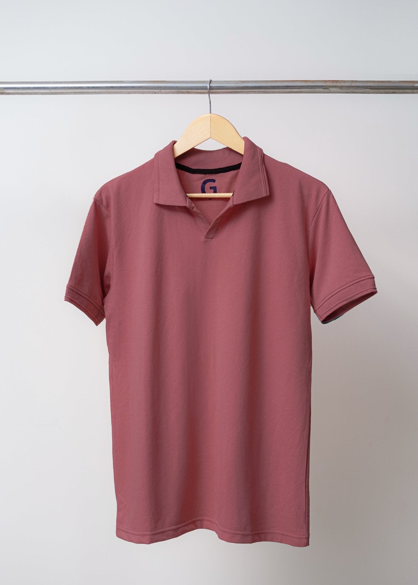 Maroon Polo - Popcorn Polo ShirtGarderobe Clothing