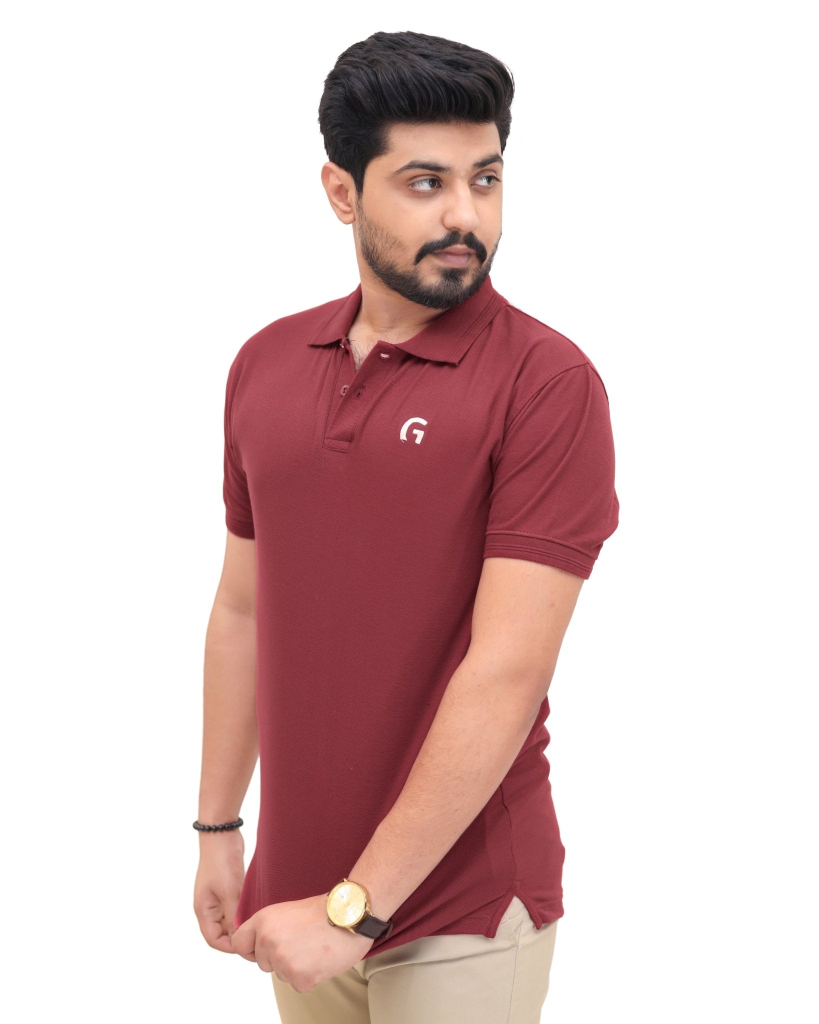 Maroon Polo ShirtGarderobe Clothing