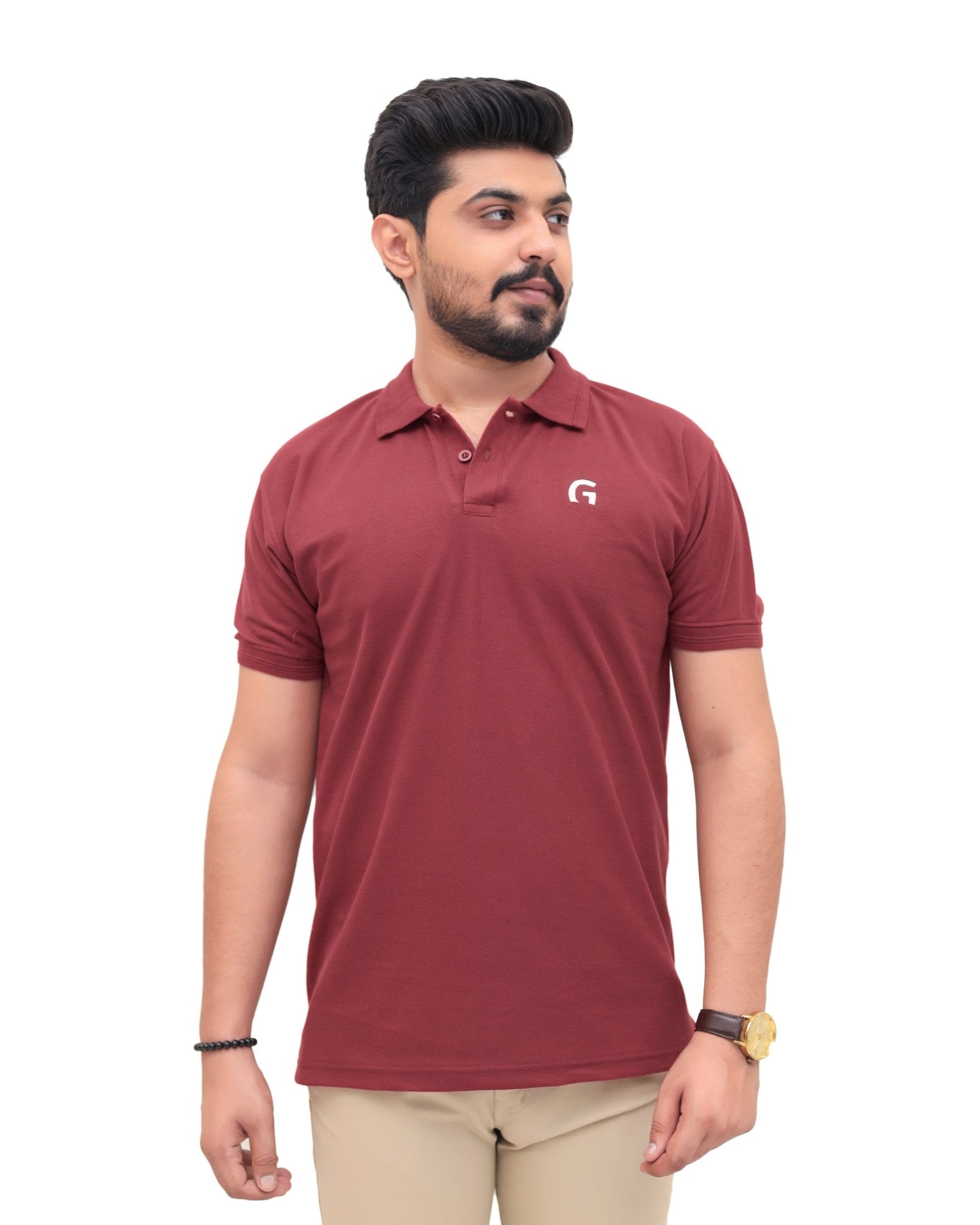 Maroon Polo ShirtGarderobe Clothing