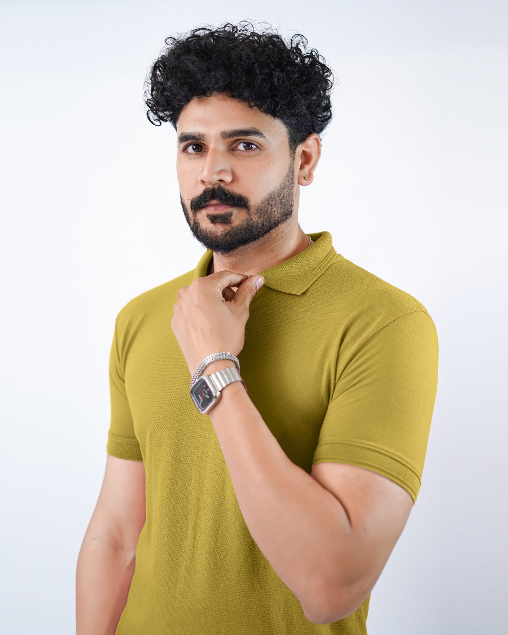 Mustard Polo - Popcorn Polo ShirtGarderobe Clothing