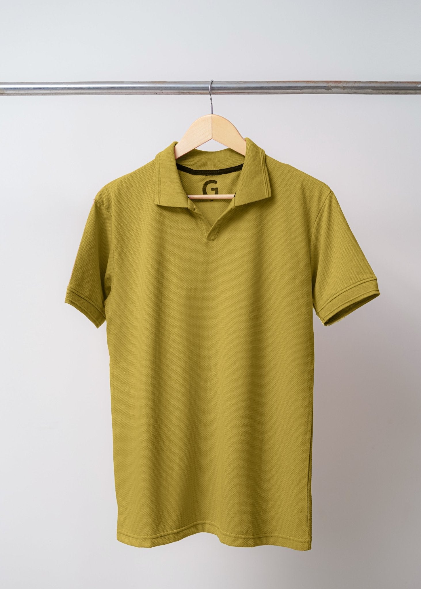 Mustard Polo - Popcorn Polo ShirtGarderobe Clothing