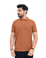 Mustered Brown Polo ShirtGarderobe Clothing