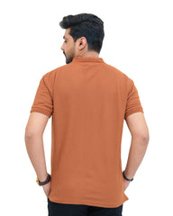 Mustered Brown Polo ShirtGarderobe Clothing