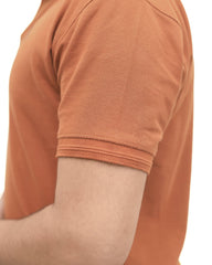 Mustered Brown Polo ShirtGarderobe Clothing