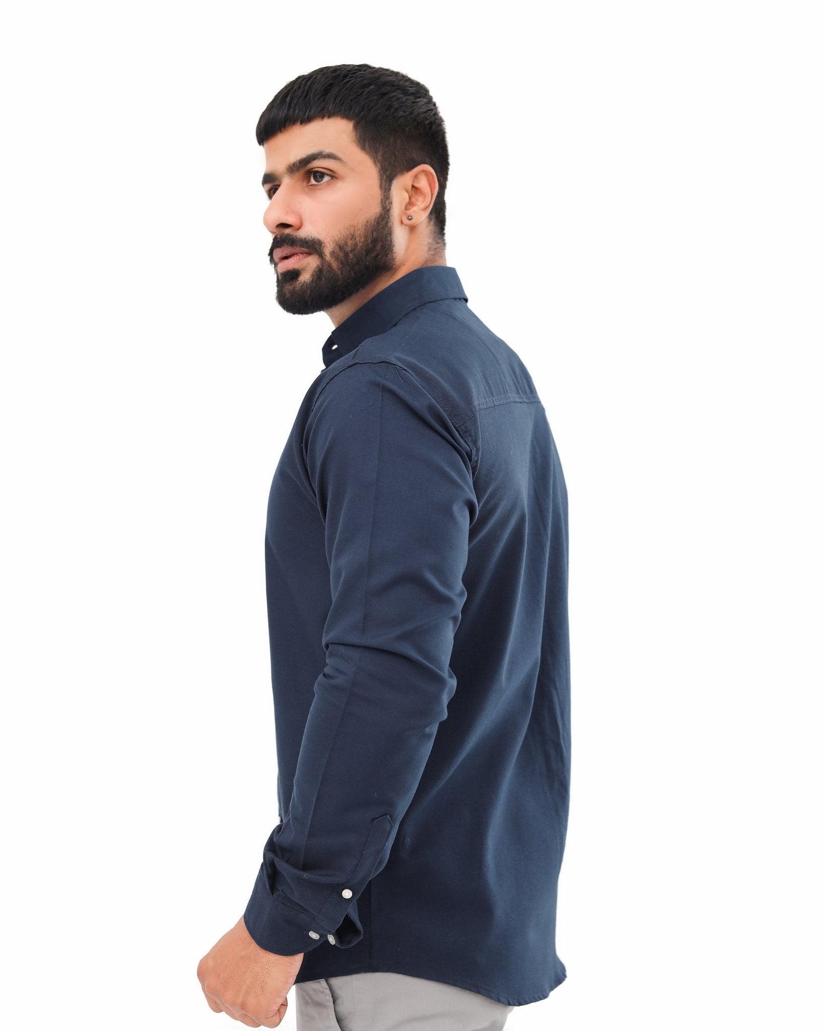 Navy Blue Casual Shirtcasual shirtGarderobe Clothing