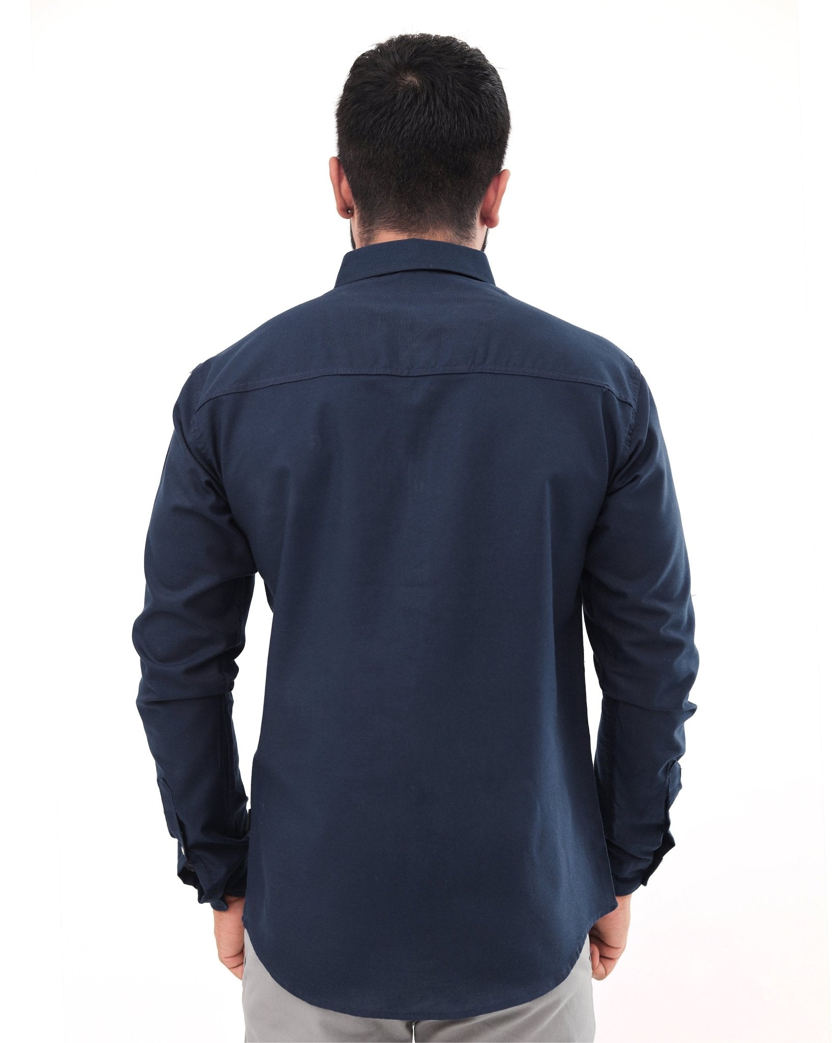 Navy Blue Casual Shirtcasual shirtGarderobe Clothing