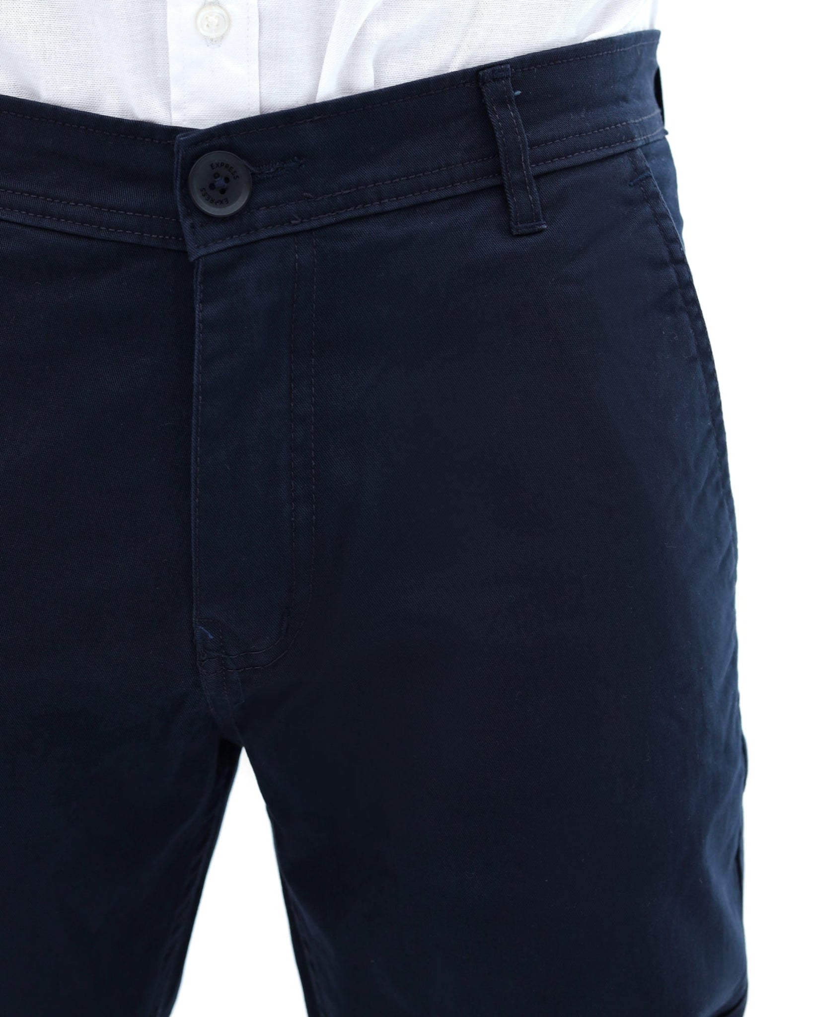 Navy Blue Cotton Pant - Smart FitPantGarderobe Clothing