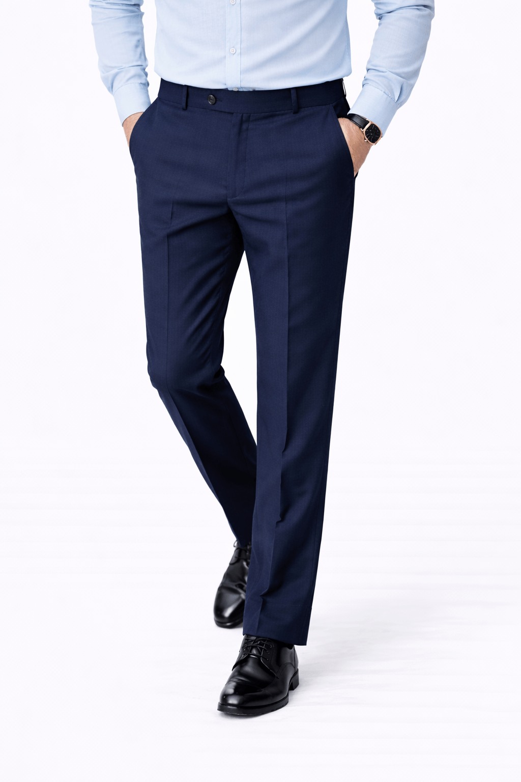 Navy Blue Formal Dress Pant – Garderobe Clothing