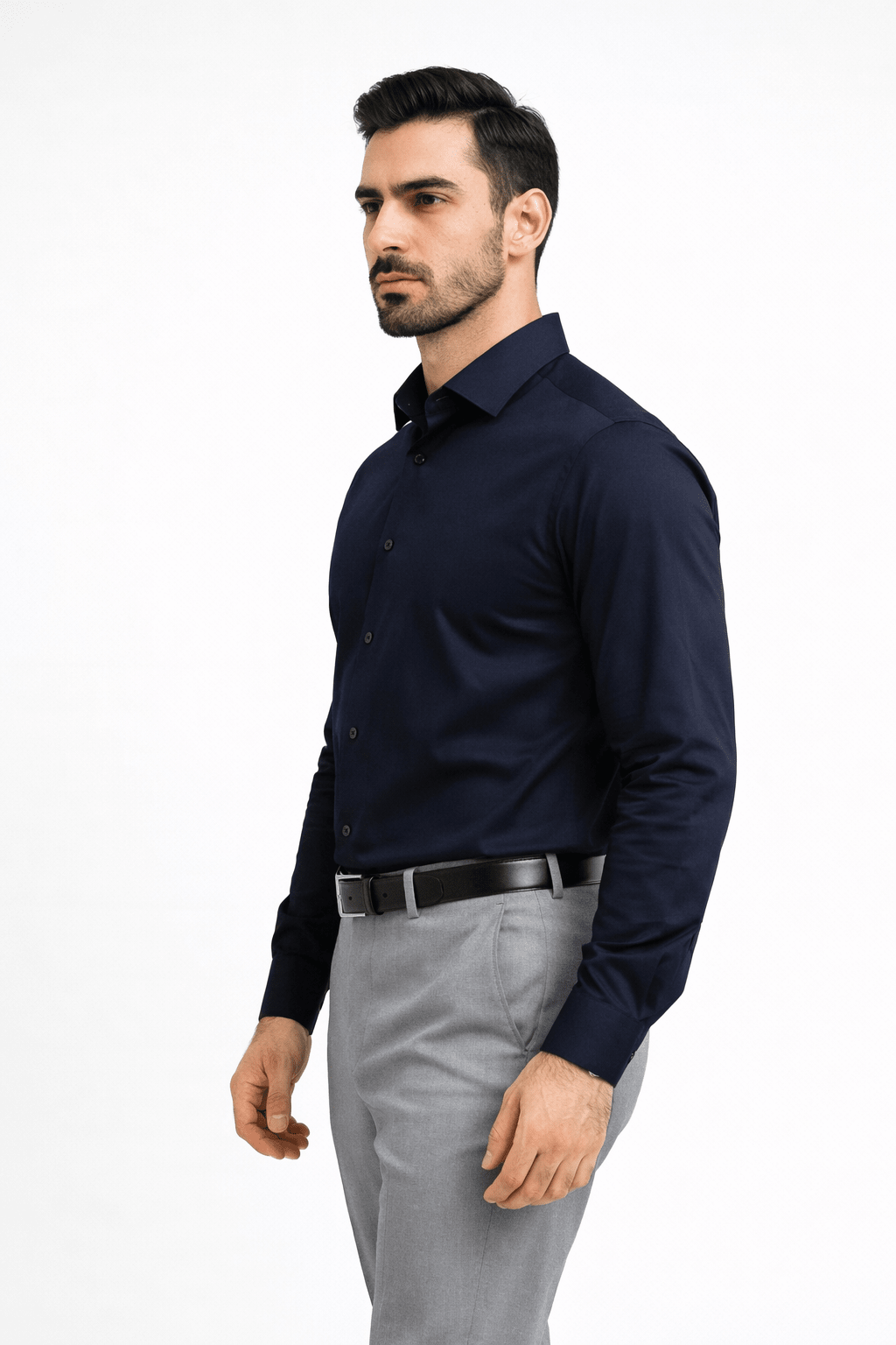 Navy Blue Formal Shirt - Executive SeriesshirtGarderobe Clothing