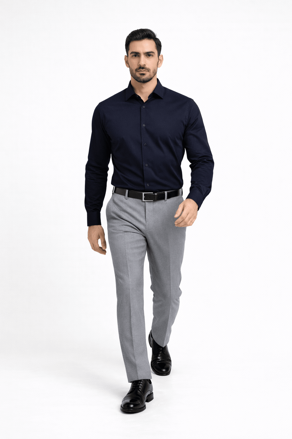 Navy Blue Formal Shirt - Executive SeriesshirtGarderobe Clothing
