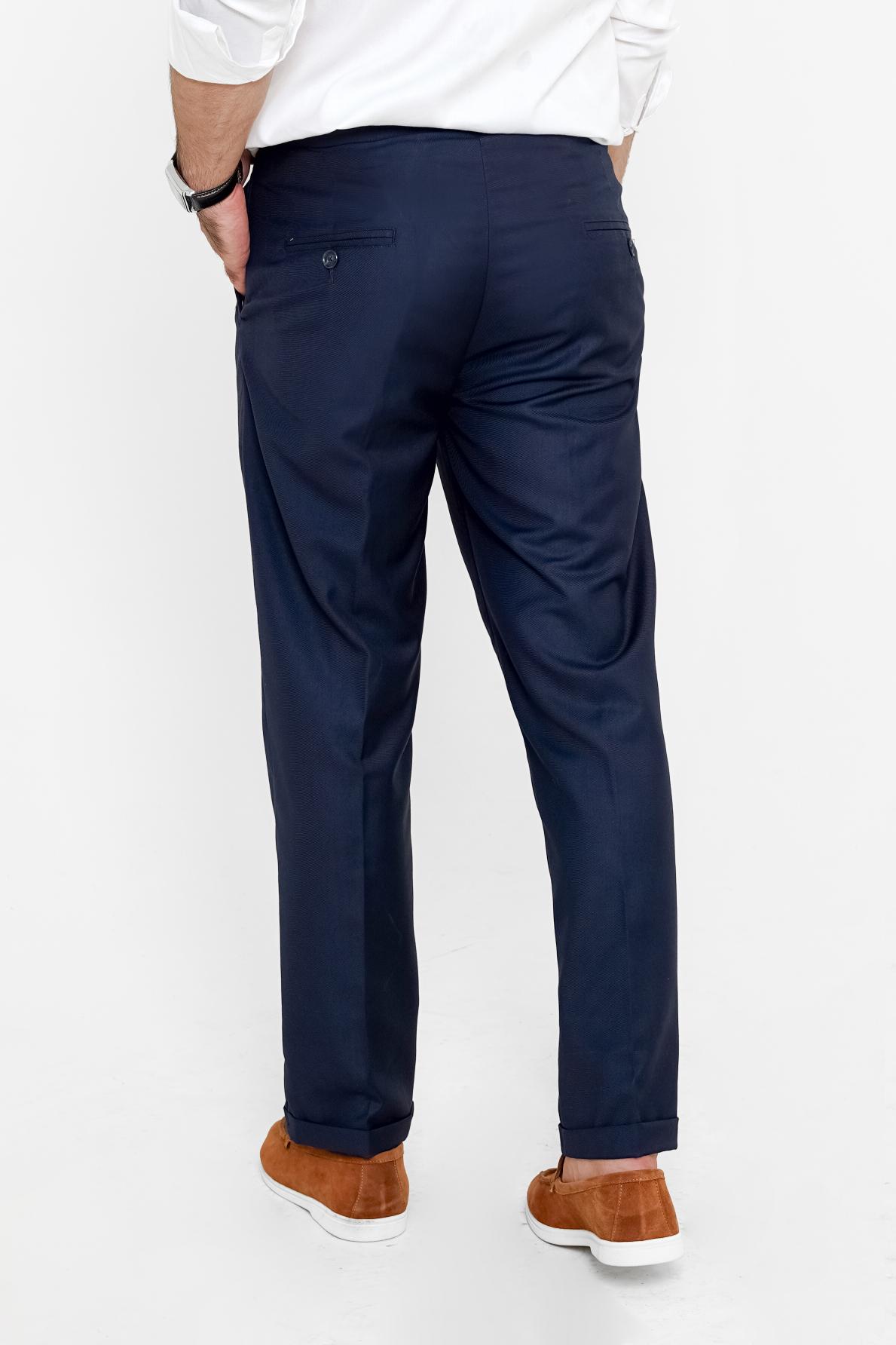 Navy Blue Gurkha Pant - Regular FitPantGarderobe Clothing