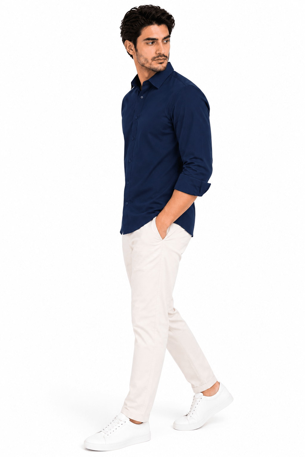 Navy Casual Shirt - AS Seriescasual shirtGarderobe Clothing