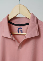 PEACH POLO - Popcorn Polo ShirtGarderobe Clothing