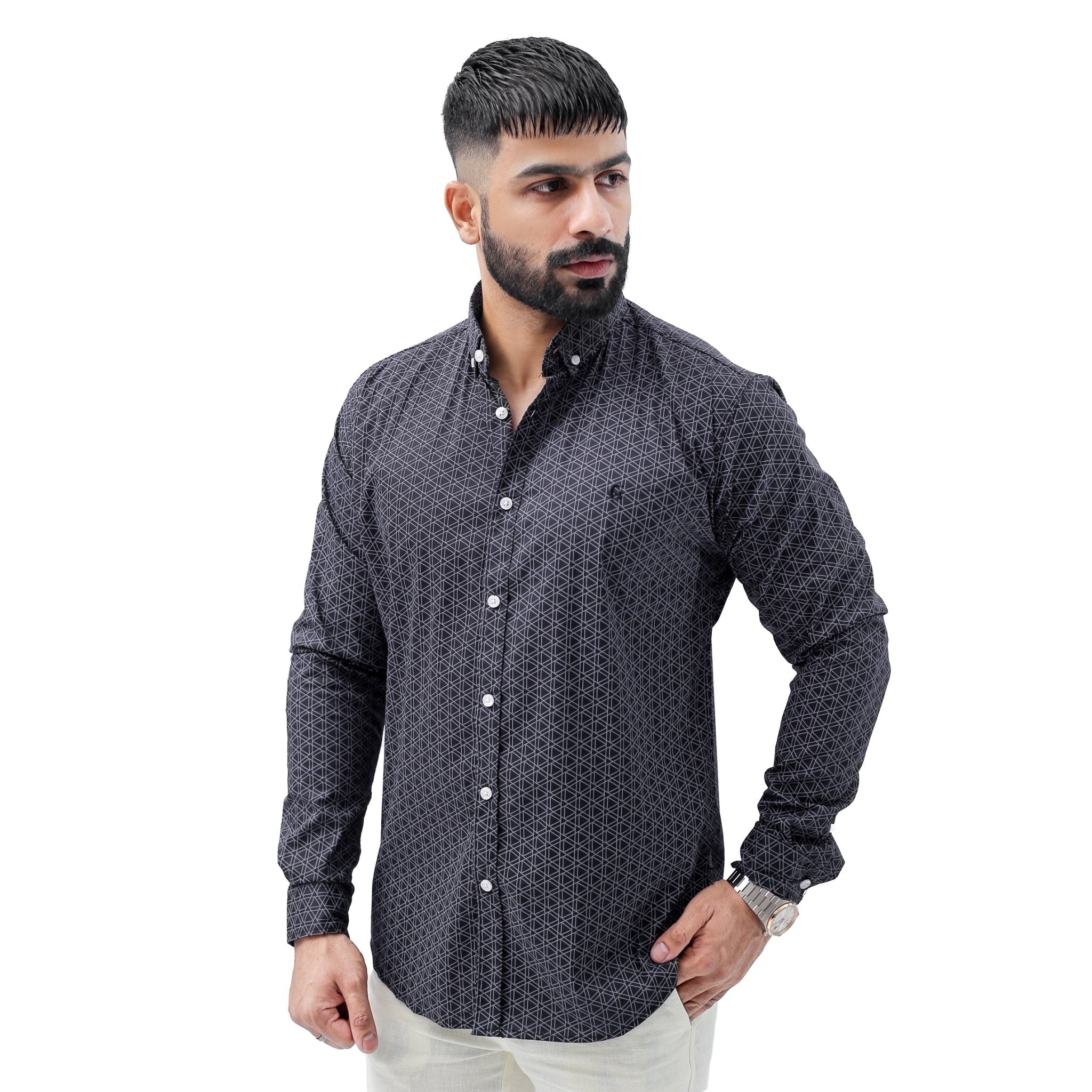 Phantom Charcoal Casual Shirtcasual shirtGarderobe Clothing