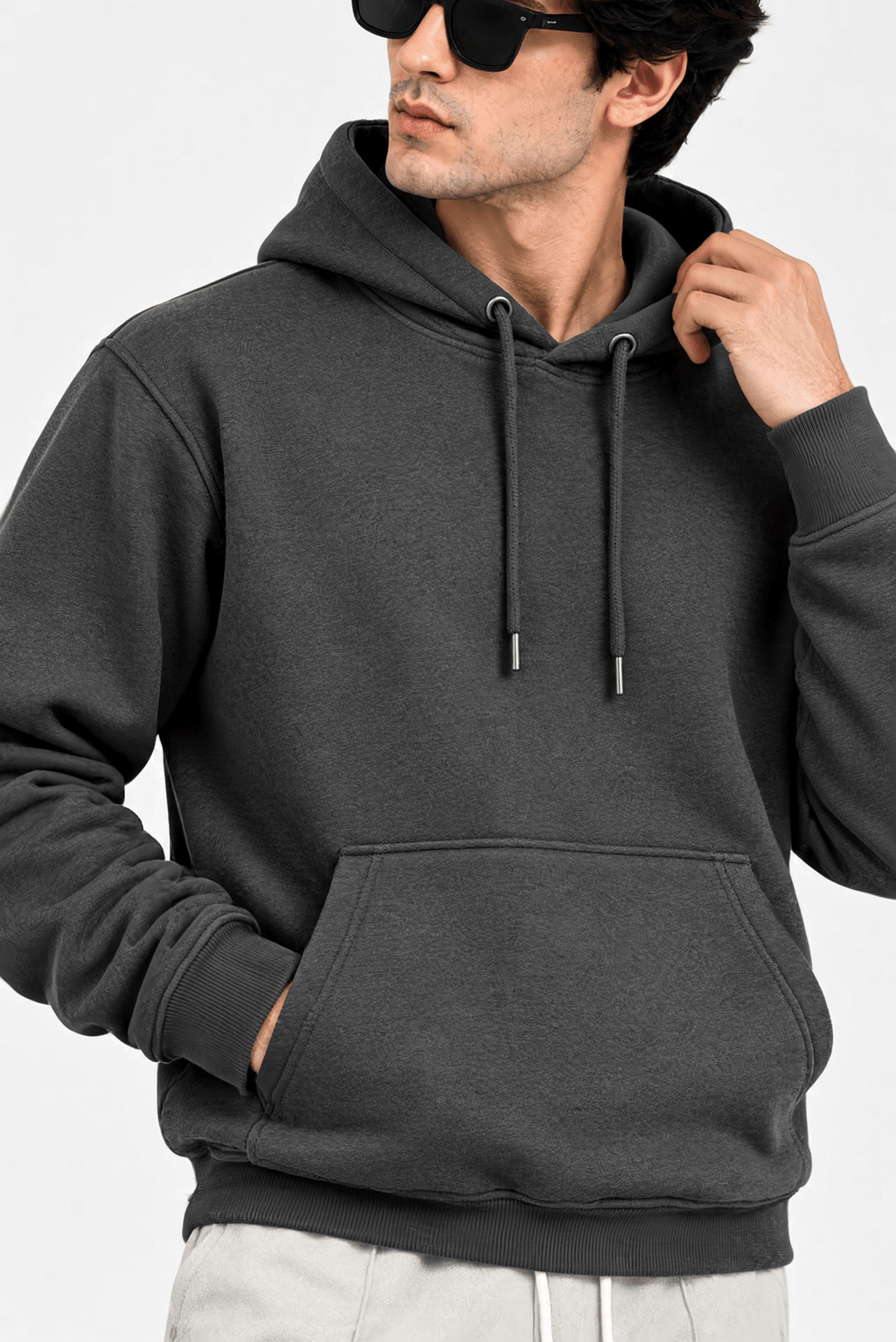 Premium Fleece Pullover Hoodie - CharcoalGarderobe Clothing
