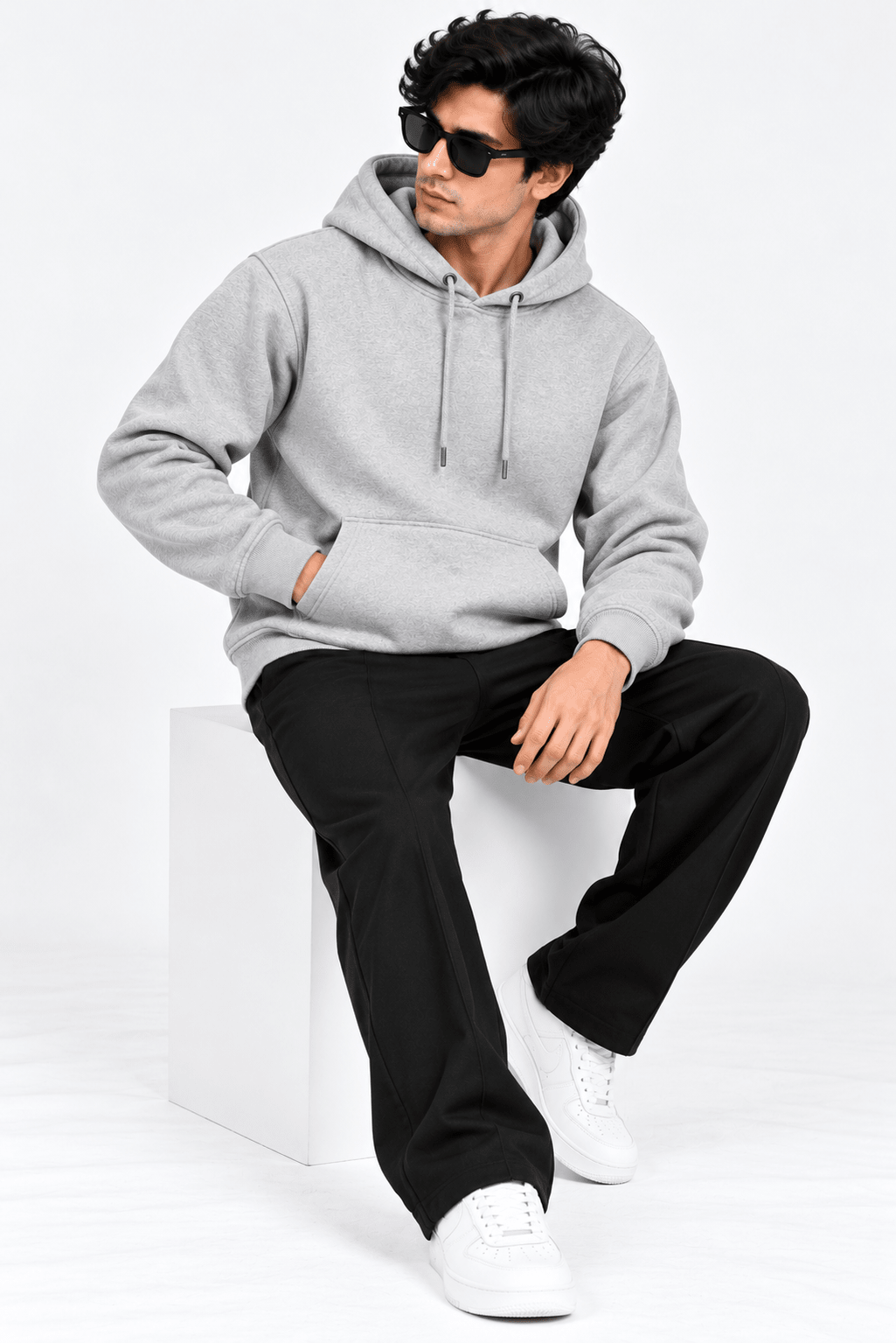Premium Fleece Pullover Hoodie - GreyGarderobe Clothing