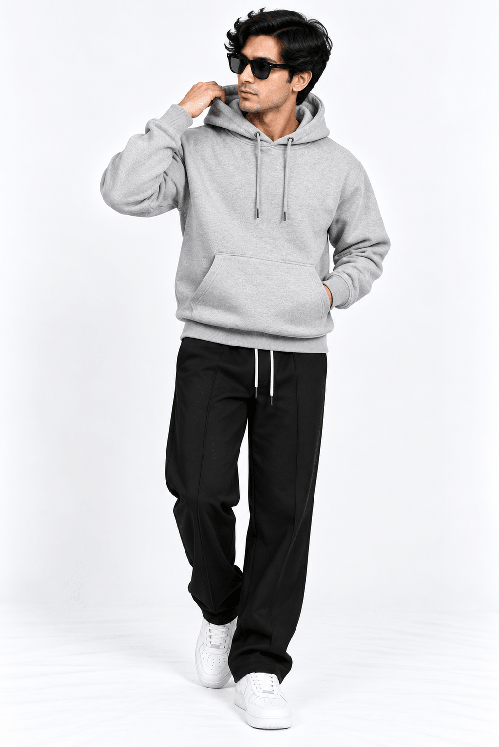 Premium Fleece Pullover Hoodie - GreyGarderobe Clothing