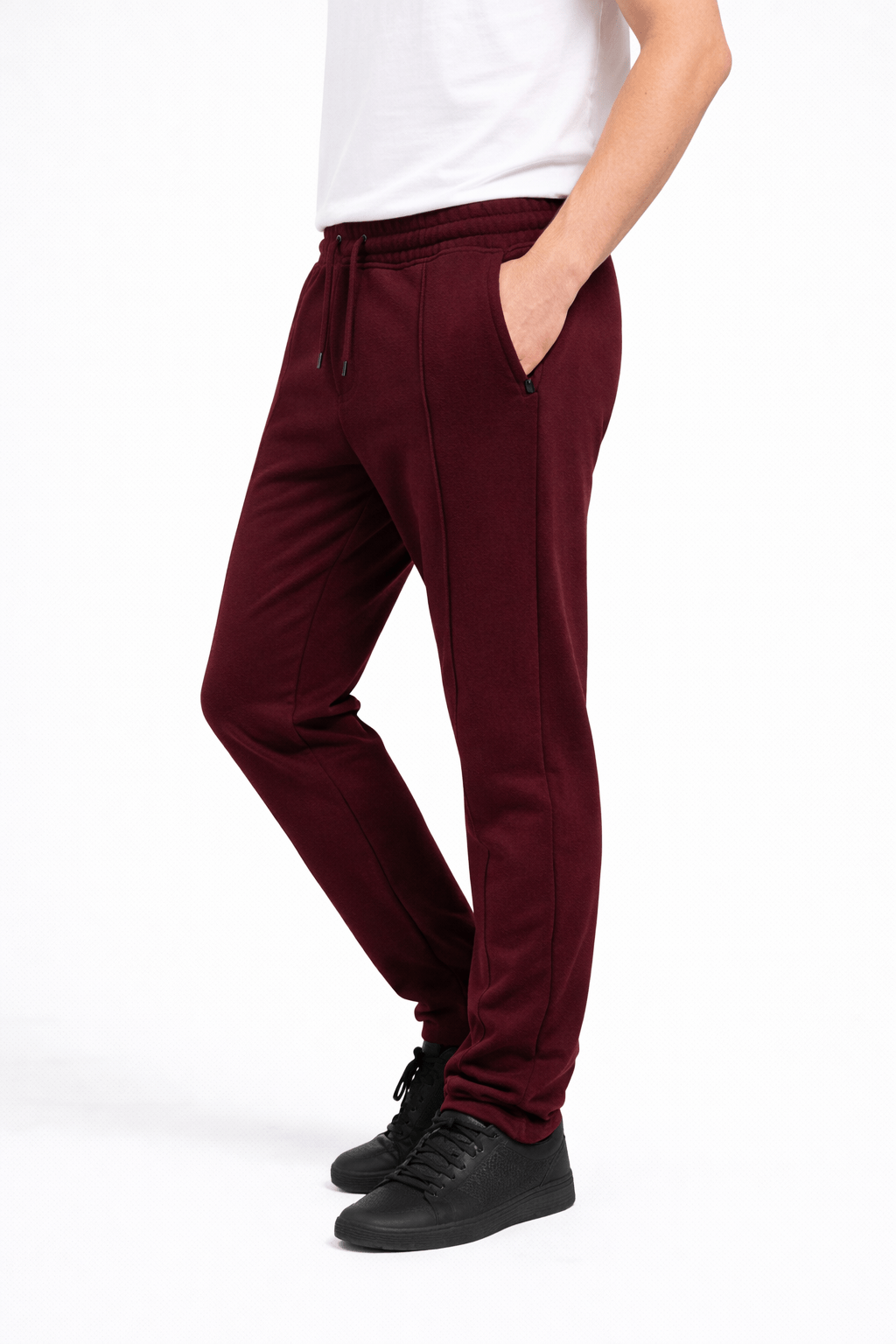 Red Pleated Trouser - Regular - fitGarderobe Clothing