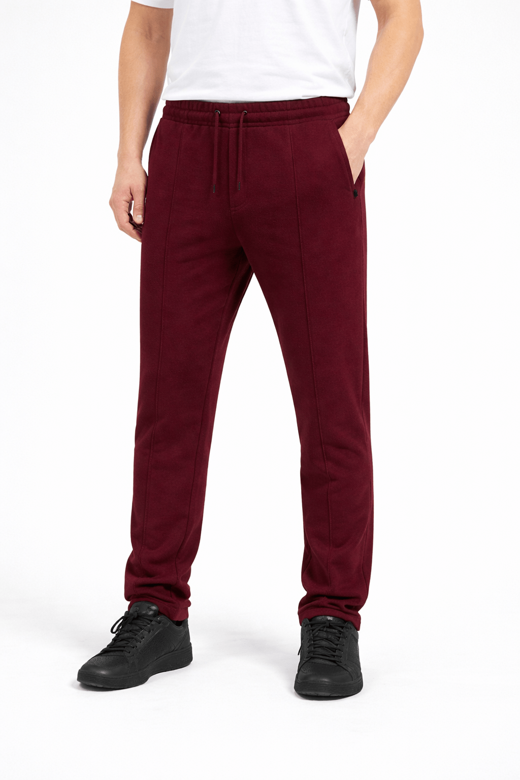 Red Pleated Trouser - Regular - fitGarderobe Clothing