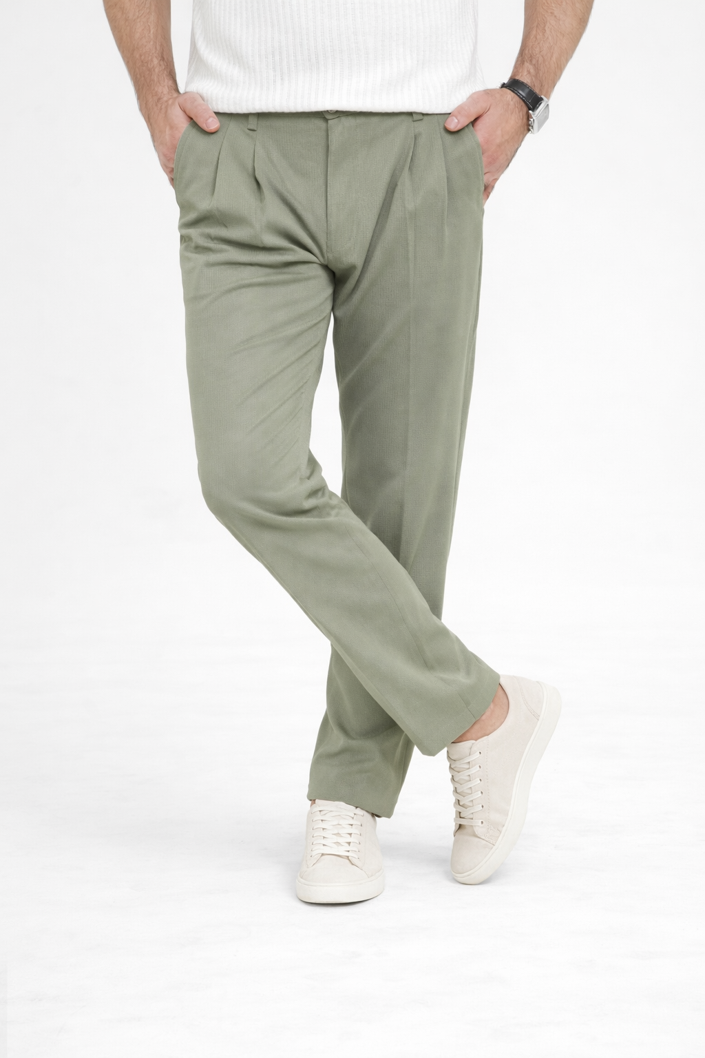Green Light Pleated Pant - Regular Fit