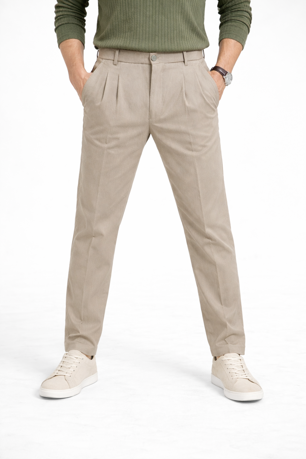 Clay Light Pleated Pant - Regular Fit