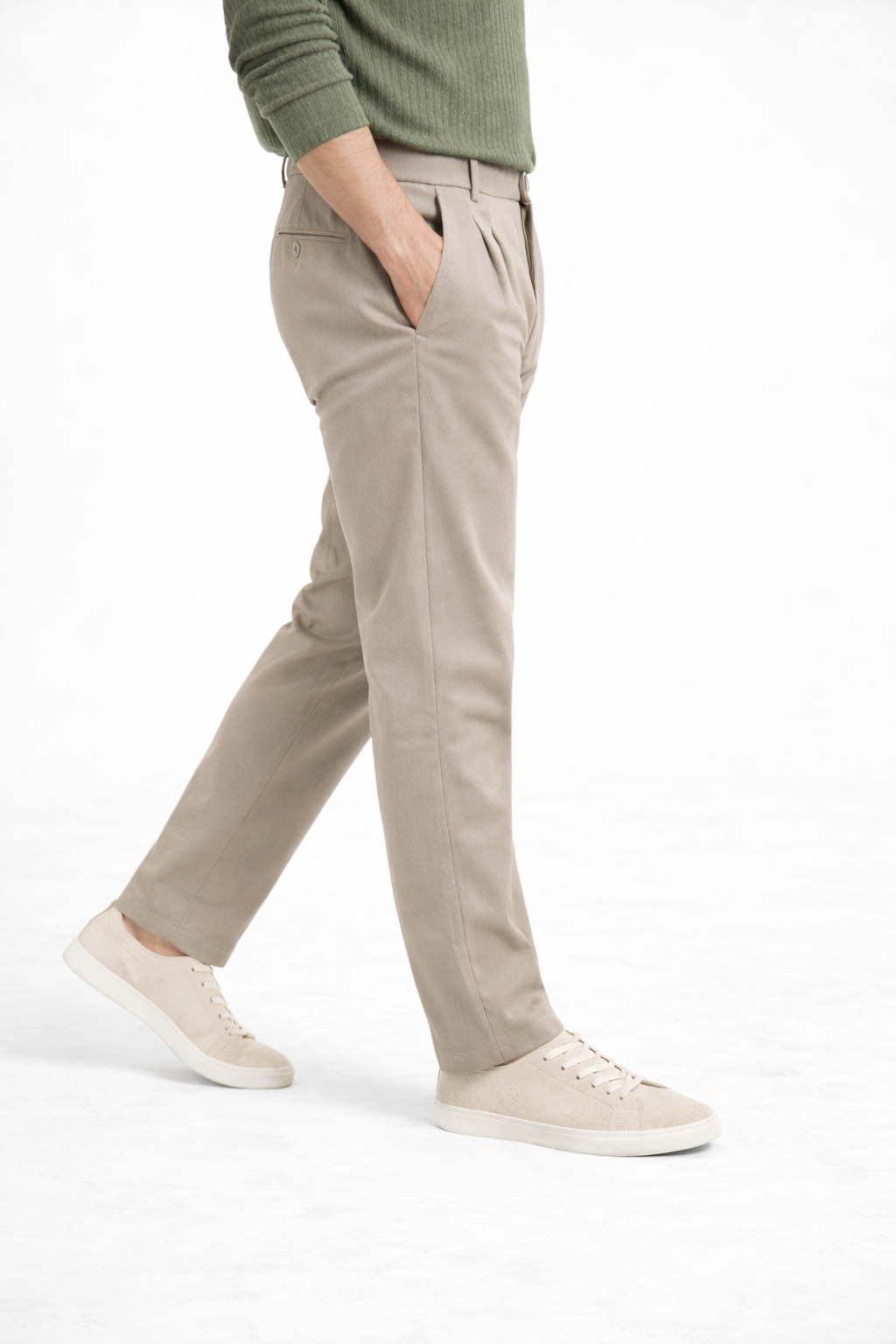 Clay Light Pleated Pant - Regular Fit