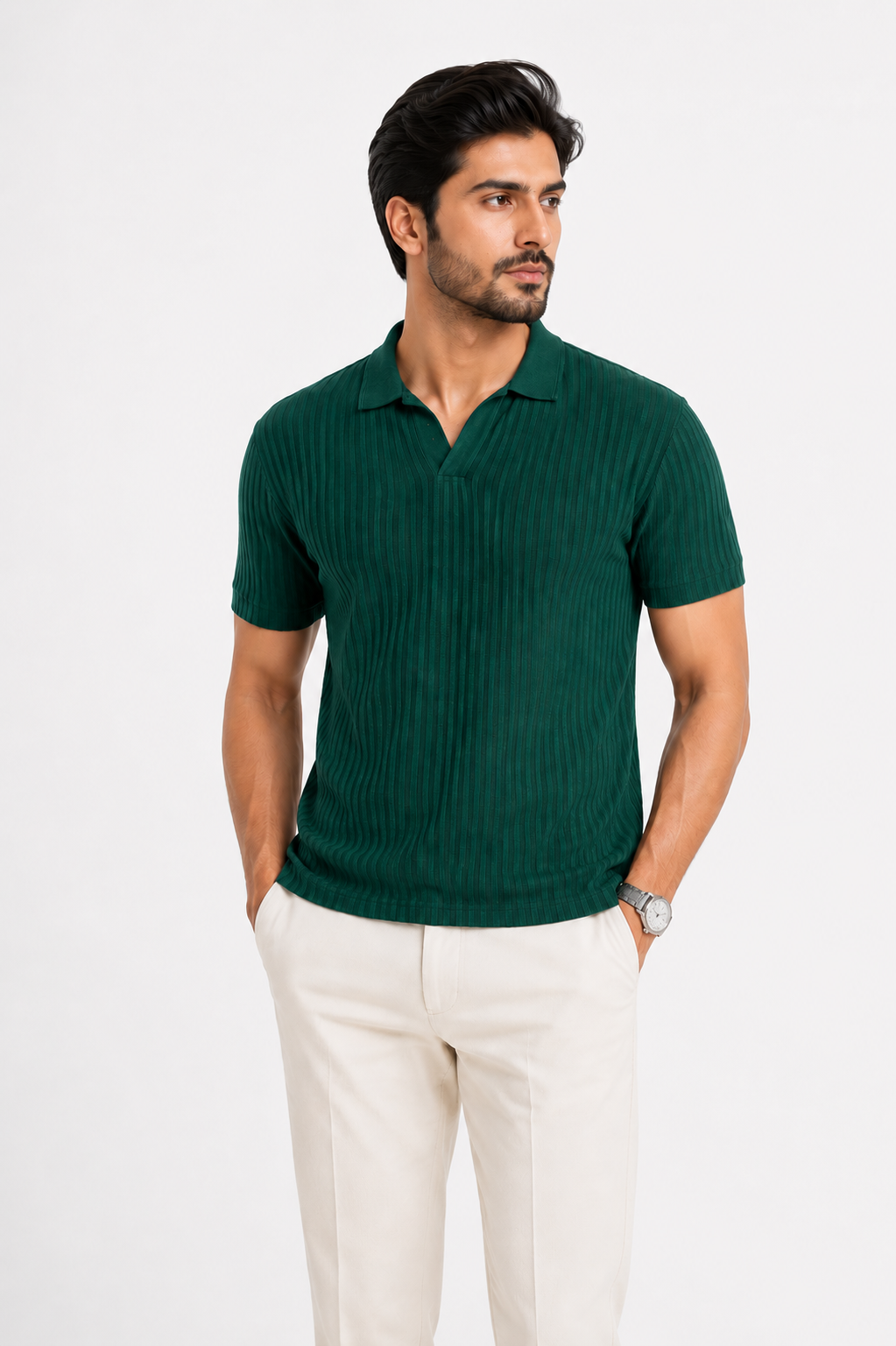 Evergreen - Knitted Polo Shirt