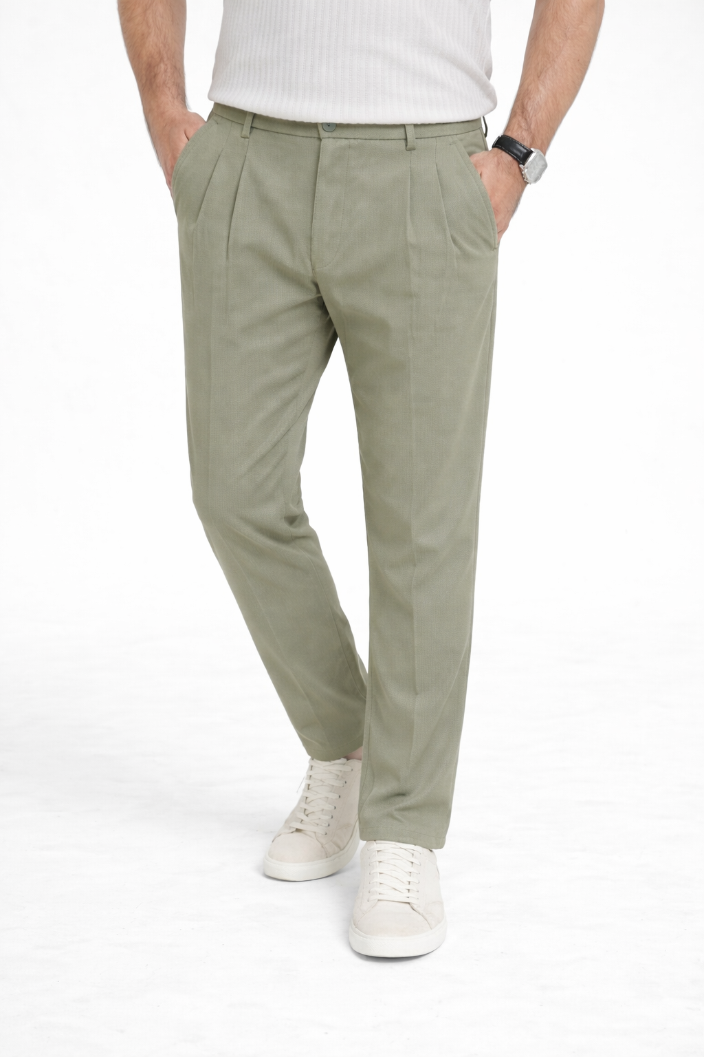 Green Light Pleated Pant - Regular Fit