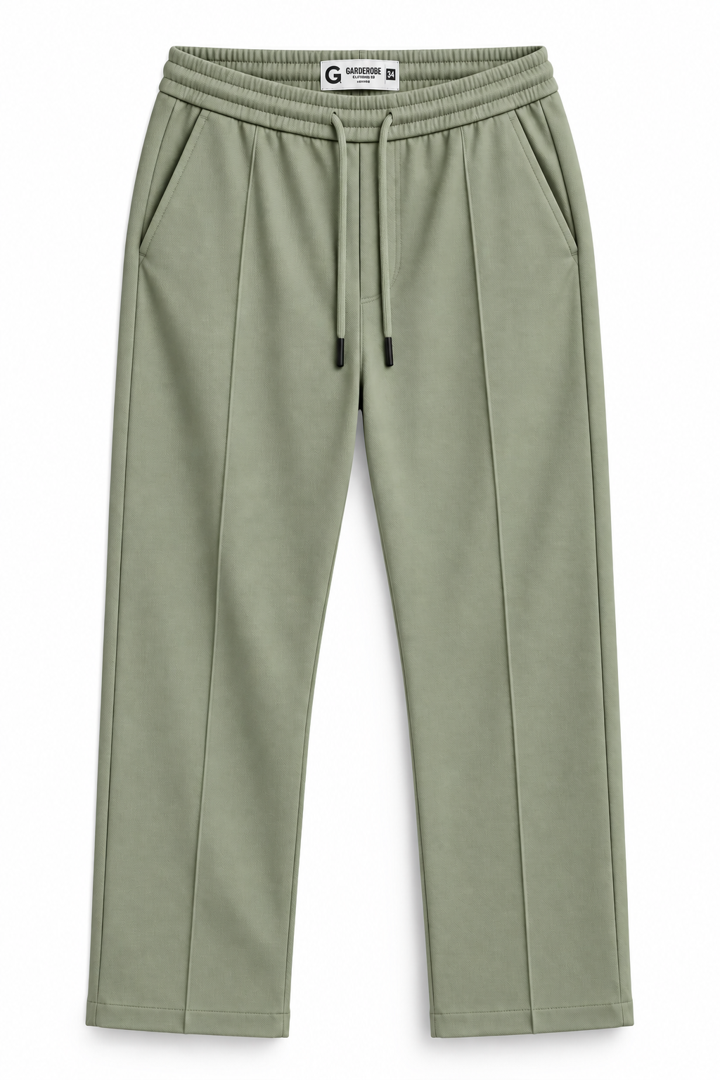 Olive Pleated - Korean  Trouser