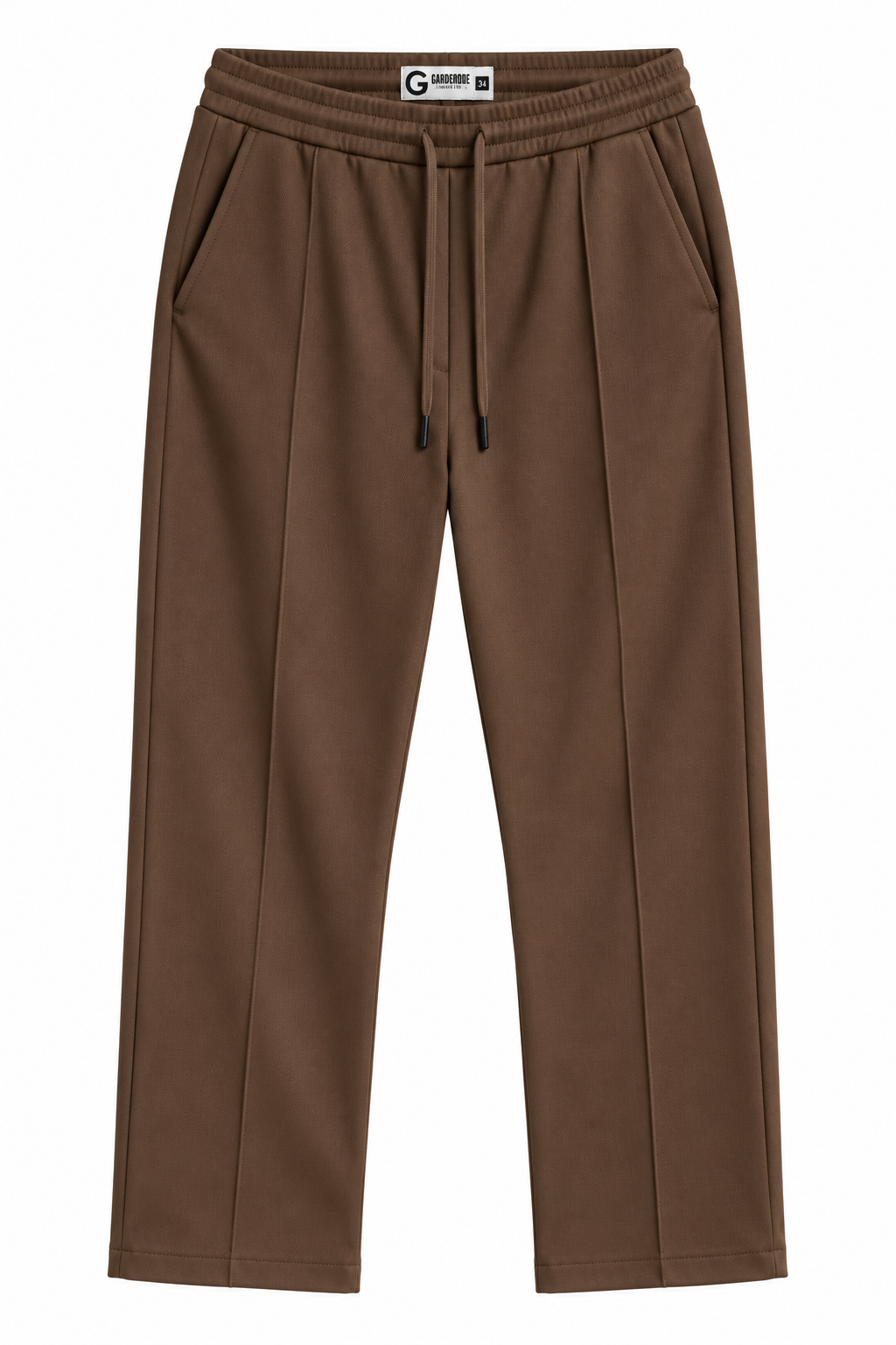 Brown Pleated - Korean  Trouser