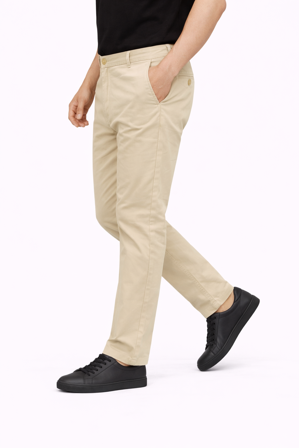 Creamy Cotton Pant - Straight Fit