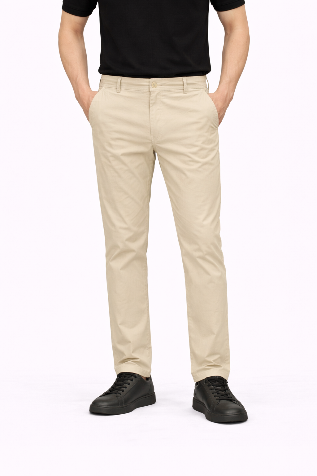 Creamy Cotton Pant - Straight Fit