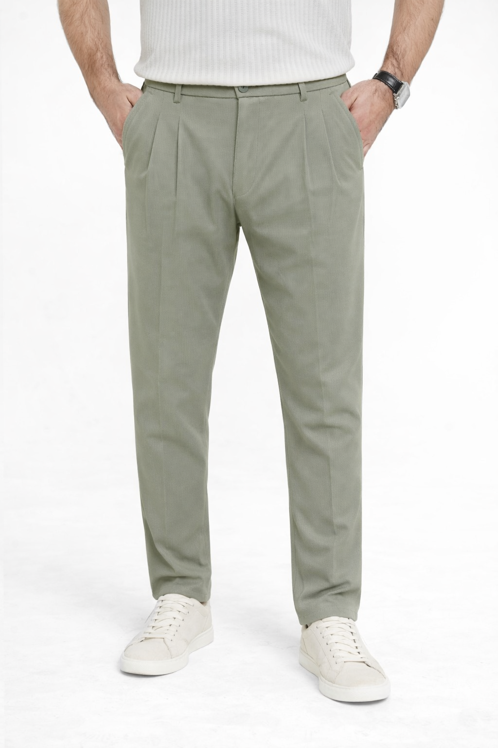 Green Light Pleated Pant - Regular Fit