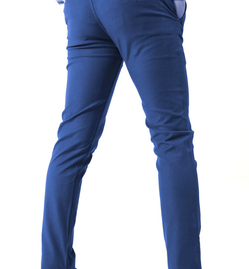 Sky Blue Cotton Pant - Garderobe