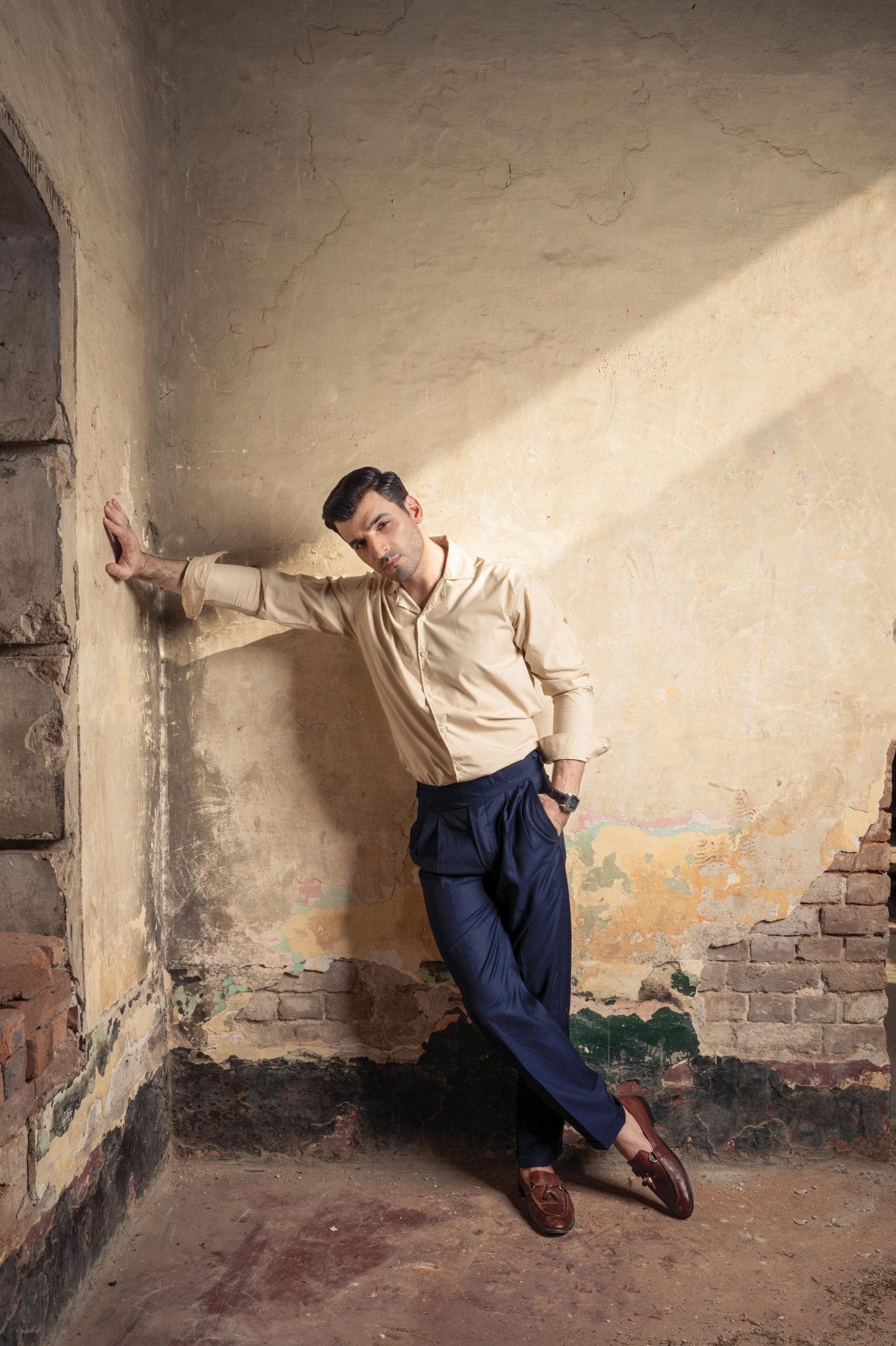 Skin Cuban Collar ShirtshirtGarderobe Clothing