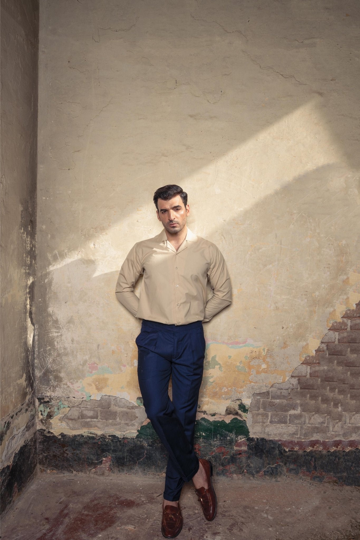 Skin Cuban Collar ShirtshirtGarderobe Clothing