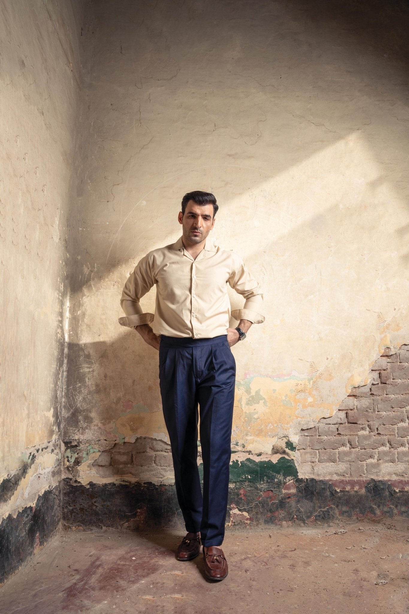 Skin Cuban Collar ShirtshirtGarderobe Clothing