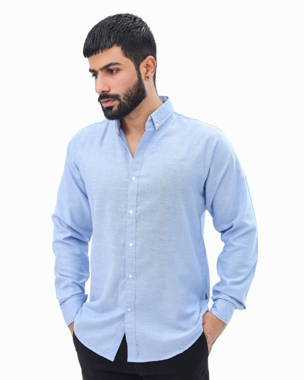 Sky Blue Casual Shirtcasual shirtGarderobe Clothing