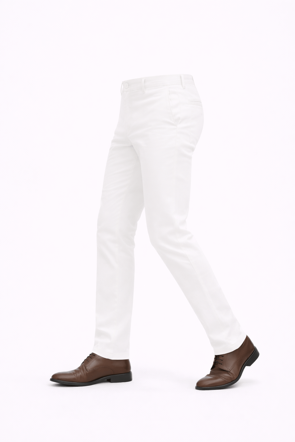 SnowWhite Cotton Pant - Smart FitPantGarderobe Clothing