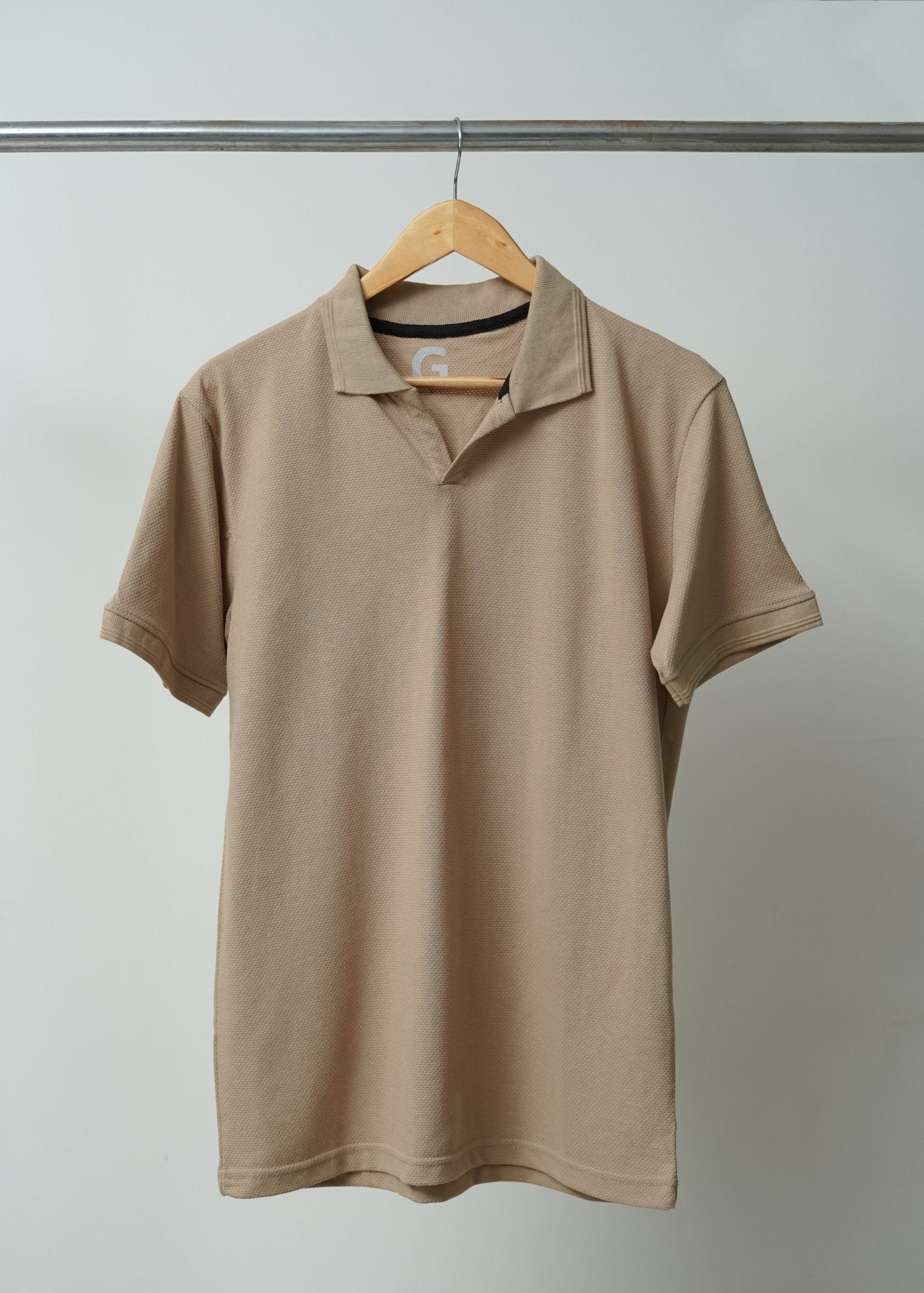TEXTURED KINT SKIN POLO SHIRTGarderobe Clothing