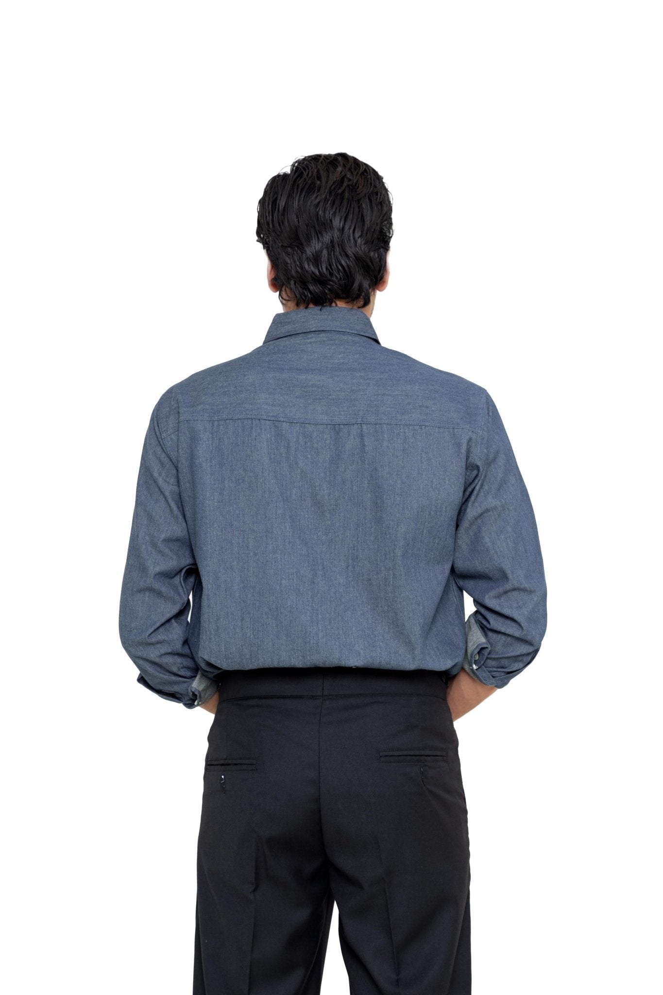 Vintage Blue Denim ShirtshirtGarderobe Clothing