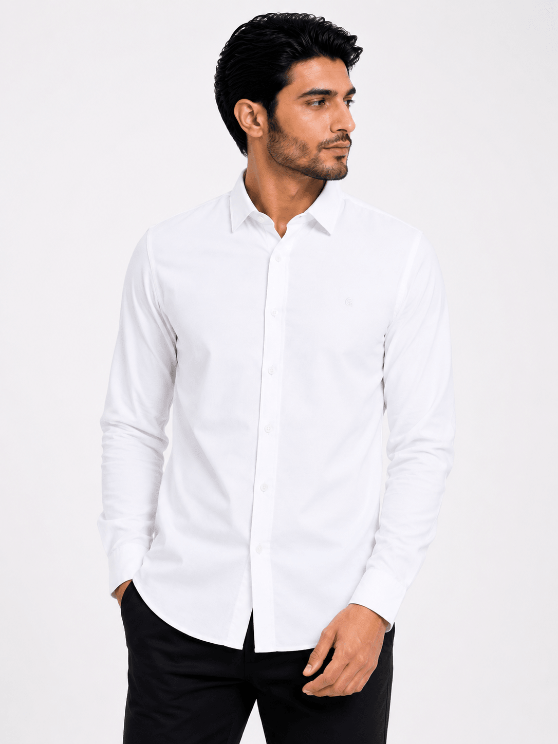 White Casual Shirtcasual shirtGarderobe Clothing